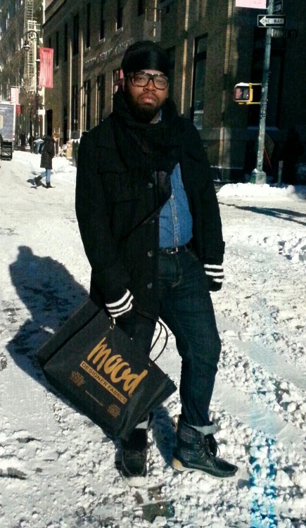 bigguyflyy:  FATSHION FEBRUARY DAY ONE!!!!! Here we go!!!!!!!! So I have been dying to get to New York!!! So when I had to go shopping to style a client I used it as the perfect excuse to do just that and was finally reunited with her beauty!!! It snowed