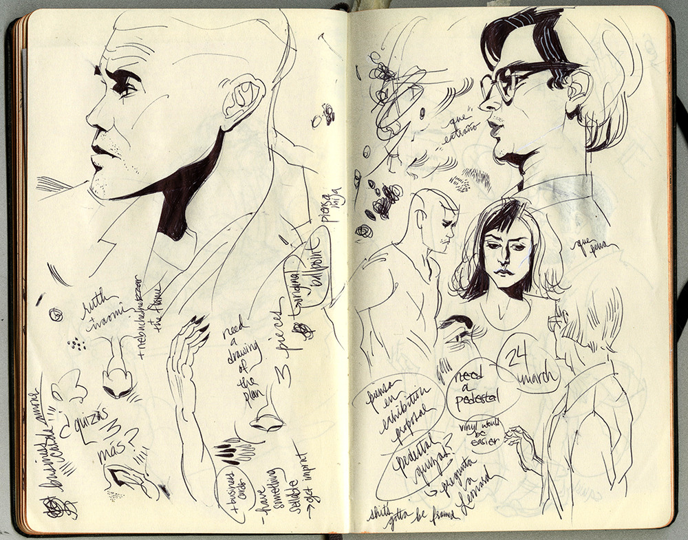 alisongeorge:  Some warmup sketches I’ve been doing before working. Most of them