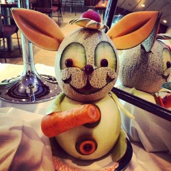 Cute As Fuck! #Atlantiscruise #Atlantisevents #Bunny #Rabbit #Fruit #Art  (At Independence