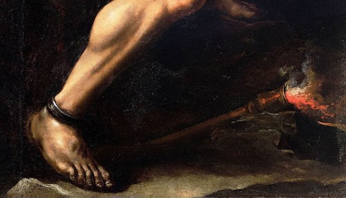 moonbloompoison:Supplizio di Prometeo / Prometheus Bound (1648-50)by Salvator Rosa 