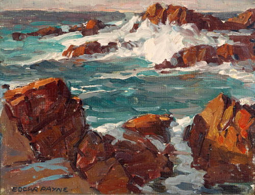 EDGAR PAYNELaguna Beach Coastal SceneOil on Canvas16″ x 19″