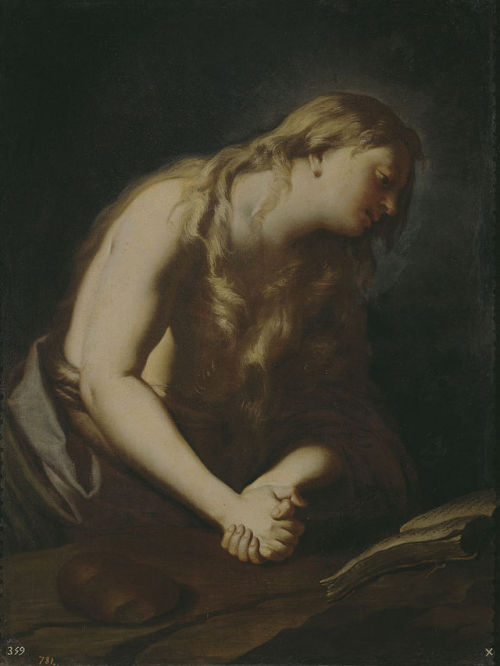 Penitent Magdalene (c.1725). Francesco Trevisani (Italian, 1656-1746). Oil on canvas. Museo Nac