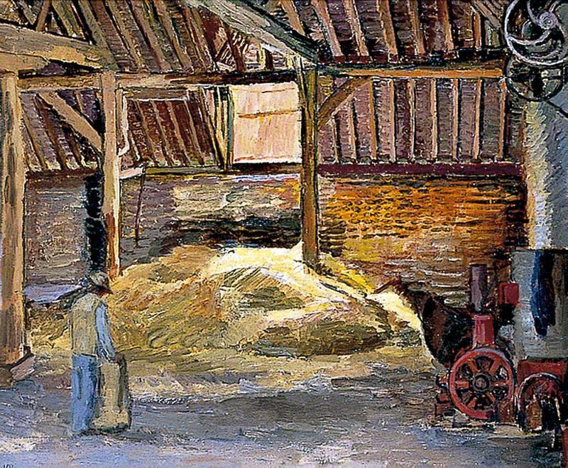 Vanessa Bell (London 1879 - 1961 Charleston Farmouse); A Sussex Barn, 1945 /1950;
