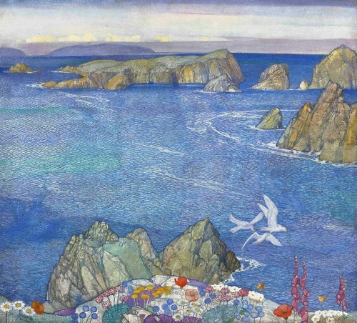 hajandrade: Edward Reginald Frampton (British, 1870 - 1923), Sark, oil on canvas, 45 x 50 
