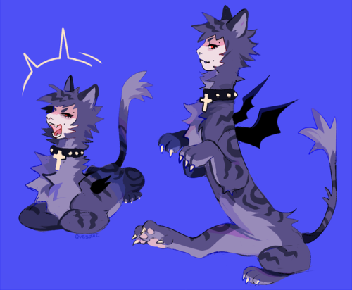 queijac:couple of colored sketches of my bratty sphinx, micah!!!