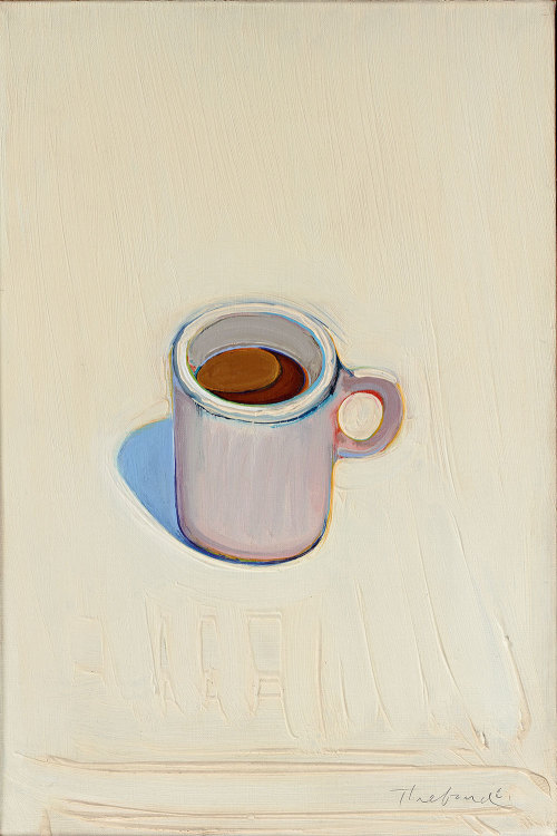 mentaltimetraveller:Wayne Thiebaud Cup of Coffee, 1961