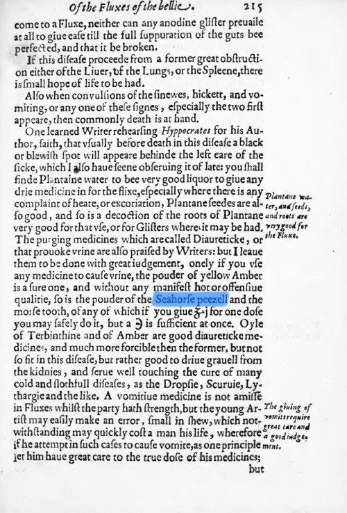 Two recommended diuretics: the penis of a seahorse and the tusk of a walrus.  Both easily procured, 