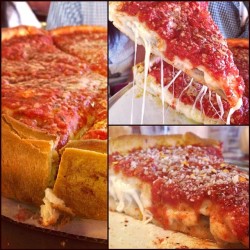 timothydelaghetto:  Bruh. This deep dish Chicago pizza. 😍💦💦💦🍕 (at Giordano’s Pizza)