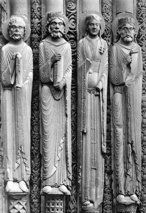 Jamb figures at Charters Cathedral, 1150-70