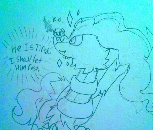 The aipom seems to get along with everyone just fine :)