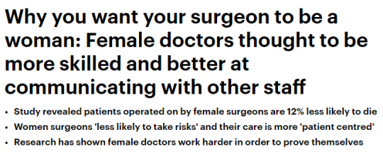 blueannawriting: wlwsharoncarter:  wlwsharoncarter: my professor spent our entire seminar whining about how there’s too many girls in our group and not enough boys. he was like “i’m not saying women can’t be good surgeons but we need more men”