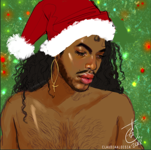 i did a chrimmus art for all of you lovelies. actual finished portrait coming later ☃️ ❄️ i hope e