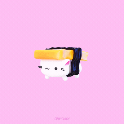cindysuen:  Tamago Sushi Cat   Also, I’m new on TikTok, let’s be friends :) 