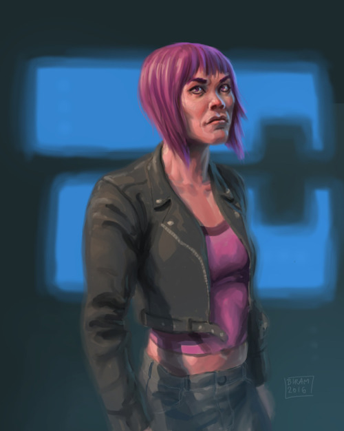  Major Kusanagi (Ghost in the Shell) fan art.I pretty much re-used the design from an older work.As 