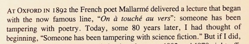 — samuel delany, “science fiction and ‘literature,” or, the conscience of the king,” starboard wine