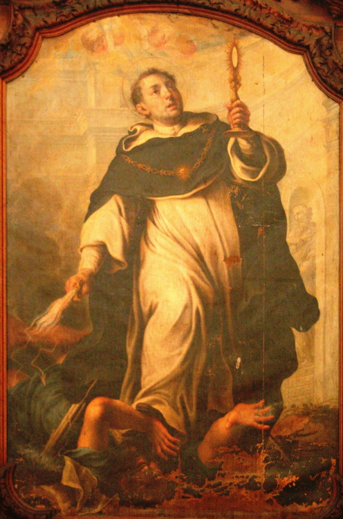 theraccolta:  Saint Thomas Aquinas Trampling on the Heresies by Michel Serre