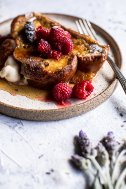 sweetoothgirl:    Whipped Cream Cheese Stuffed French Toast with Raspberries   