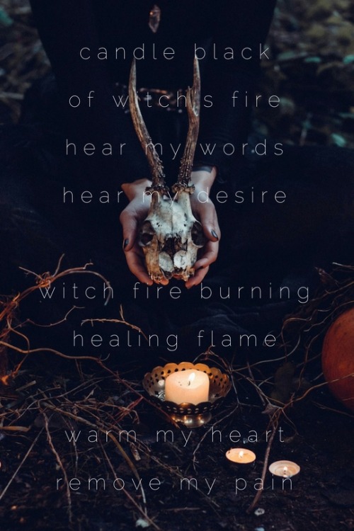 spellcraftbaby: a lil graphic of one of my favorite witch chants, to be whispered to a black candle