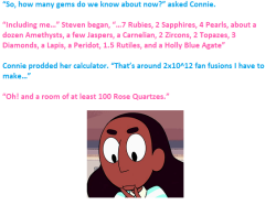 badficniverse:  From the fanfic “Connie’s work isn’t cut out for her” 