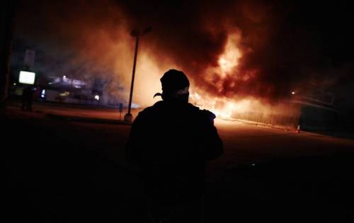 micdotcom:  20 photos show exactly what happened in Ferguson last night (2 of 2)  As dawn crept over Ferguson and its neighboring suburbs, the task of rebuilding after a night filled with tragedy loomed large. And it’s not tragic because stores were