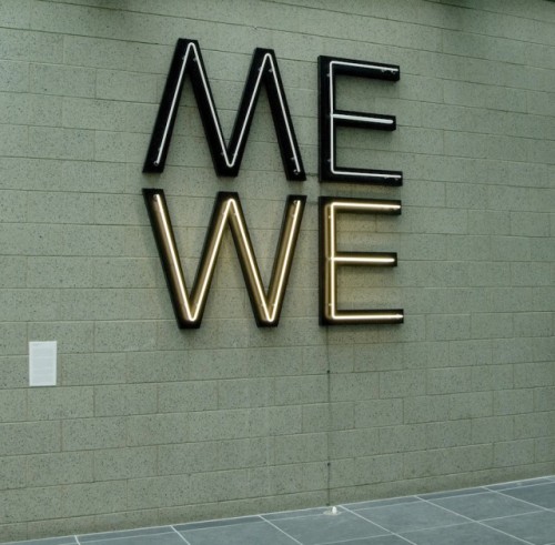 visual-poetry: »me we« by glenn ligon (+)