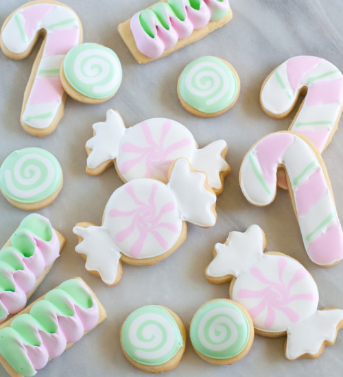foodffs:  Butter Mint Cut-Out Candy Cookies Really nice recipes. Every hour. Show me what you cooked! 