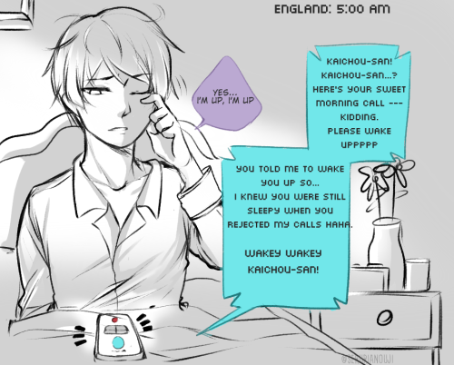 serurianouji: Enkin Week Day 1: Timezones 