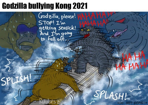 Can’t wait!(I mean technically, they are in the middle of the ocean, so Godzilla can literally take 