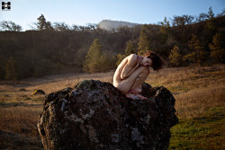 White Bird #4, Featuring Bear Michael. Rowena Crest Viewpoint Near Mosier, Or. February