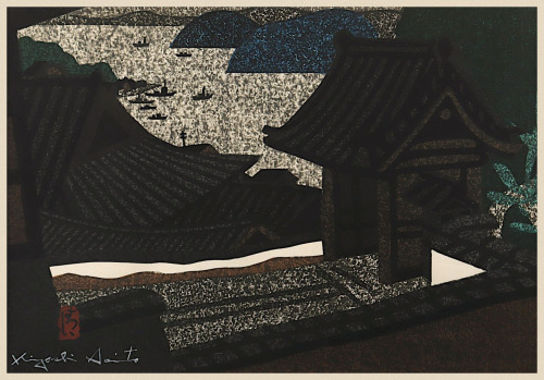 Kiyoshi Saito - Gardens, color woodblock prints