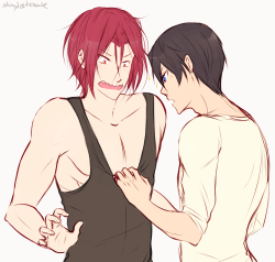 shinylostcause:  “Nice.“haru would prefer this kind of cleavage 