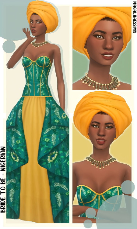 BRIDE TO BE - MAXIS-MATCH NIGERIAN INSPIRED LOOKBOOKOUTFITAso Oke Outfit + Necklace | Head Wrap | Ey