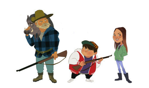 Art dump: Hunt for the Wilderpeople character lineup I did a while back!