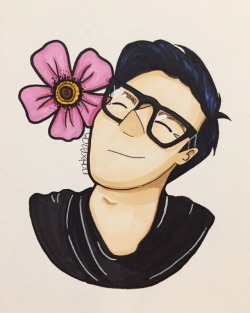 natalieperezels:  Flower Power 🌸  @amazingphil  -please don’t repost or remove caption! All reblogs and likes are precious-  Art Instagram: natxpack