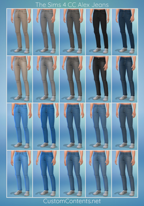 customcontents: The Sims 4 Custom Content Men Alex JeansDownload Ts4cc Men Jeans You can support on 