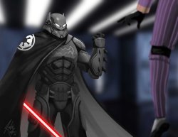 longlivethebat-universe:  Bat Vader by Joshua Martin 