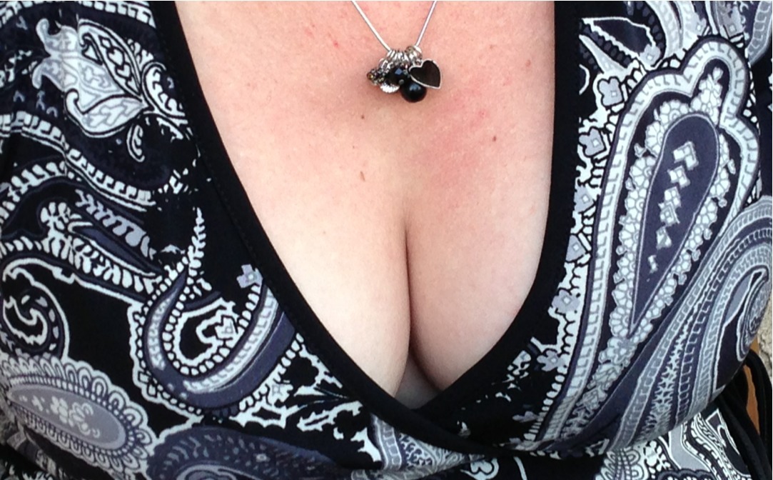 Have some cleavage for Topless Tuesday. ;)