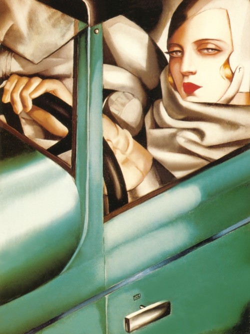 My Portrait (Self-Portrait in the Green Bugatti), 1929, Tamara de LempickaMedium: oil