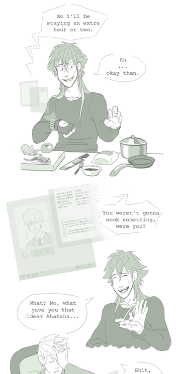 jaboody:  i finally finished this thing and i forgot tumblr hates images so if you want to see it you’ll have to go to deviantart i’m sorry ANYWAYS this really is just an unorganized mess of headcanons and speculation of noiz’s good ending because