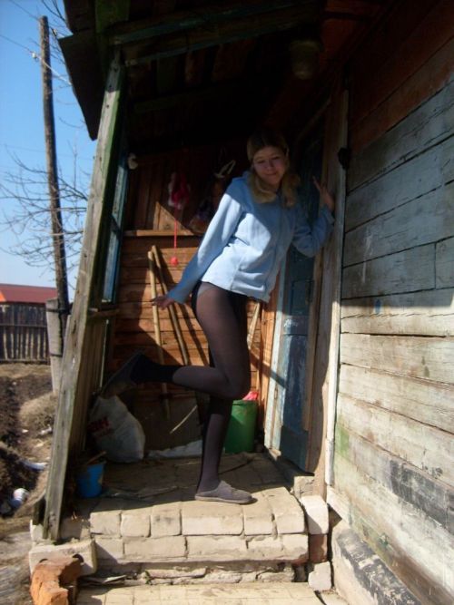 Sexy amateur in opaque tights! Need someone to join you in that cabin?! I&rsquo;m so there!