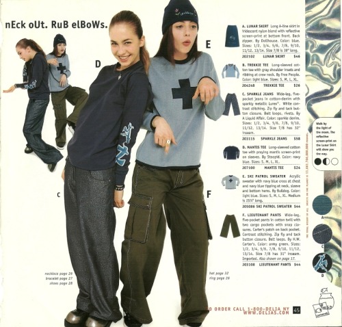 i-am-the-inksinger:  el-aatmik:  riotdog:  bitchwhoyoukiddin:  heteroh:  babylon-zoo:dELiA*s catalog, 1999  these looks should have never gone anywhere  I’d wear any of this today.  jesus christ the 90’s were something else  never forget  How in the