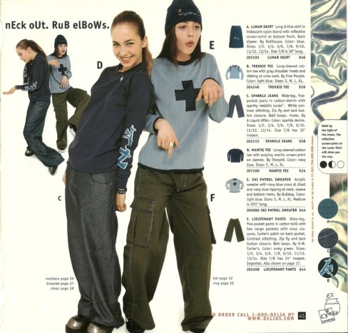 onemancircusact:my primary fashion inspo comes from 90s delias catalogs MEMORIES