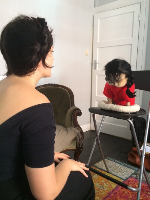 Exclusive behind-the-scenes shots of Marina rehearsing with her assistant, Hannah Ballou, who (natur