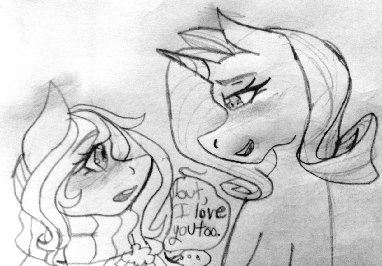 askgirlyrainbowdash:  (And yes, Rarity is taller than RD uvub)  YESYESYES *bounces*