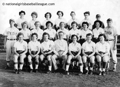 Emery Parichy (top pic, first row, center) was the owner/sponsor of the Bloomer Girls team in the Na