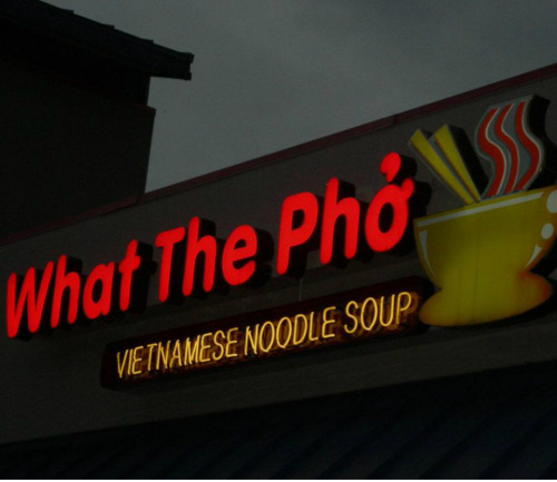 New Post has been published on http://bonafidepanda.com/pho-awesome-vietnamese-restaurant-names/What The Pho? - Awesome Vietnamese Restaurant NamesIn honor of our Vietnamese friends out there, we have here some of the funniest and really interesting Vietn