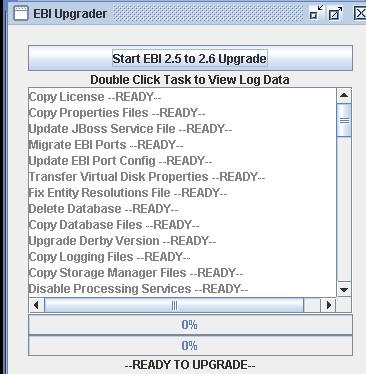 EBI Upgrader steps for  EXTOL Business Integrator 2.6