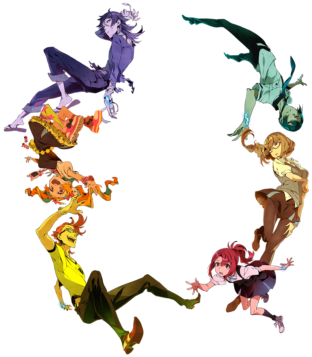 yoshi-x2:  Key visual of Kiznaiver, the new show by Trigger written by Mari Okada