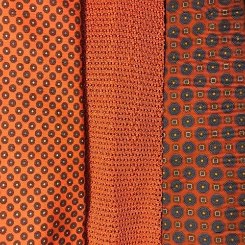 Tomorrow’s tie options: wool, knit and madder.