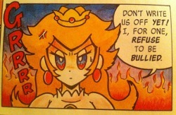 princess-peachie:Badass Peach in official Nintendo comics~